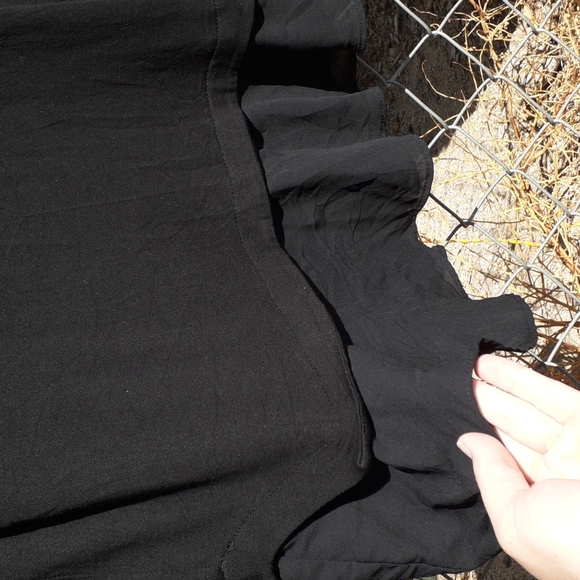 Casual Couture Black Long Sleeve Blouse, Size L - Picture 6 of 8